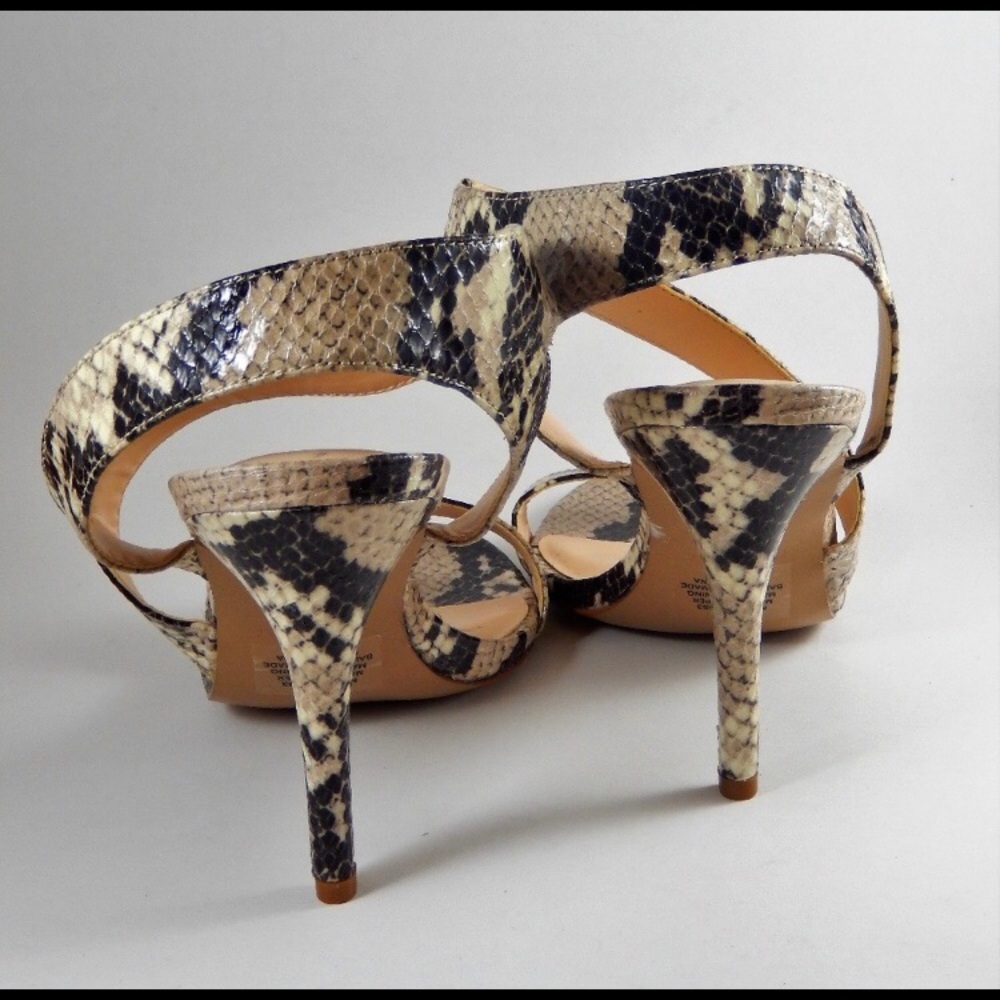 Nine West Embossed Python Sandal Heels - Picture 4 of 6
